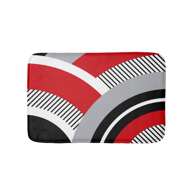 Colourful geometry bath mat (Front)