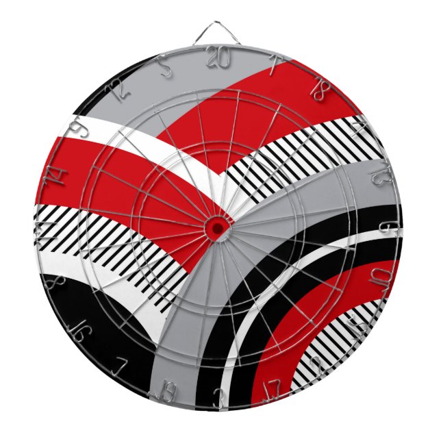 Colourful geometry dartboard (Front)