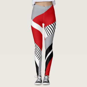 Colourful geometry leggings