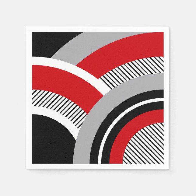 Colourful geometry napkin (Front)