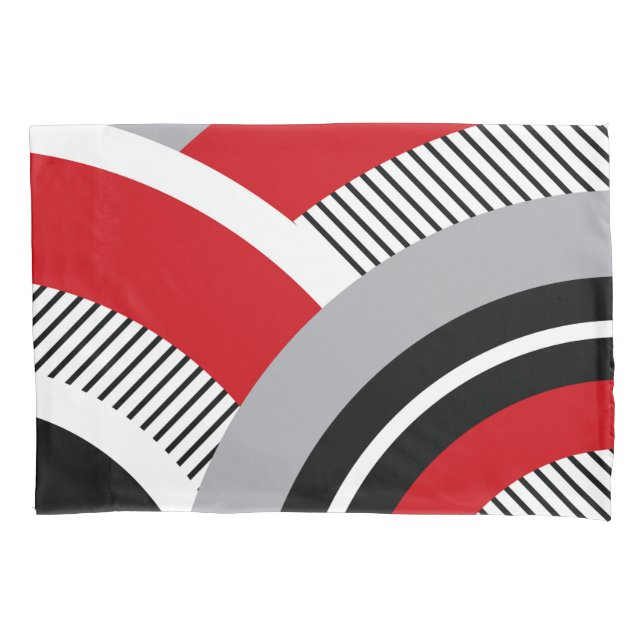 Colourful geometry pillowcase (Front)