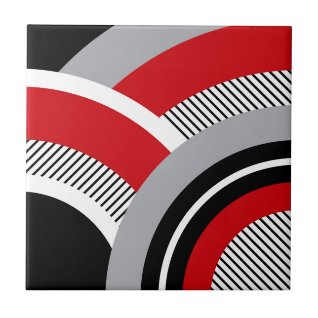 Colourful geometry tile (Front)