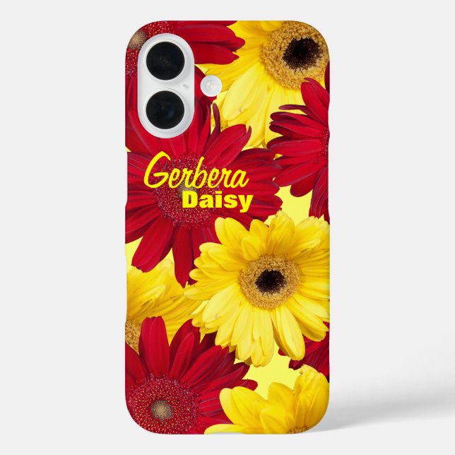 Colourful Gerber Daisy Close-Up Photos Personalise Case-Mate iPhone Case (Back)