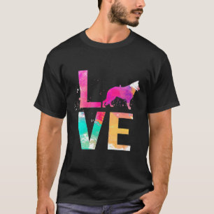 Colourful German Shepherd Dog Mum  German Shepherd T-Shirt