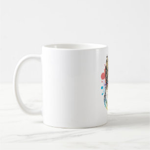 Colourful German Shepherd Pop Art Dad Mum Dog Love Coffee Mug