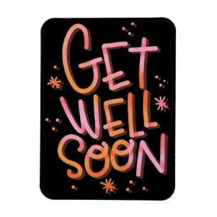 Colourful Get Well Soon Magnet