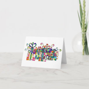 Colourful Gifts Notecard