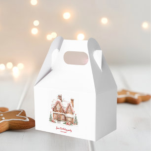 Colourful Gingerbread House Birthday Party  Favour Box