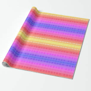 Colourful Gingham Pattern Wrapping Paper