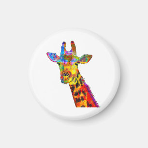 Colourful Giraffe Magnet
