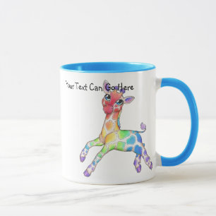 Colourful Giraffe Mug