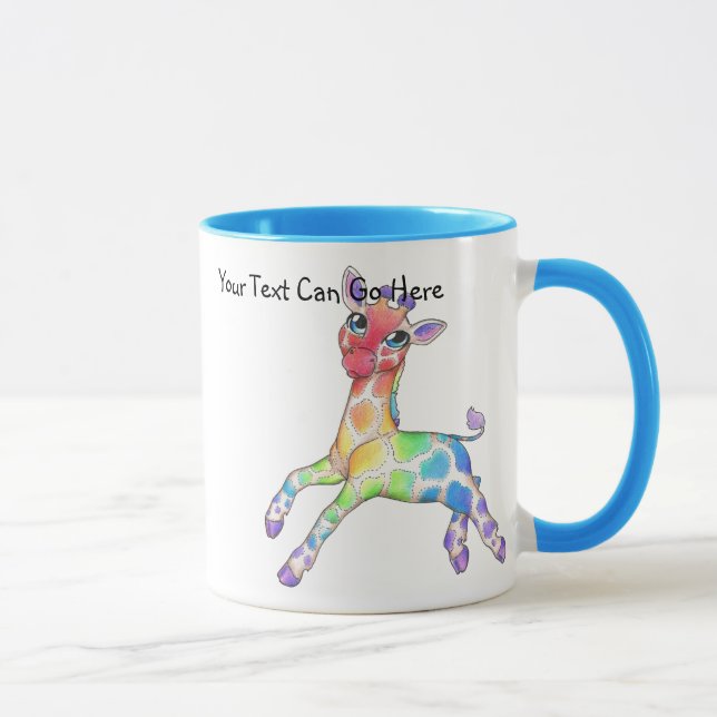Colourful Giraffe Mug (Right)
