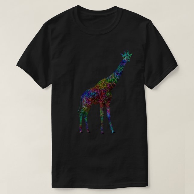 Colourful Giraffe T-Shirt (Design Front)