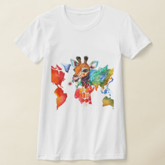 Colourful giraffe T-Shirt