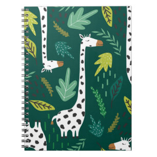 Colourful Giraffes: Decorative Animal Pattern. Notebook