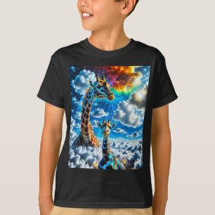 Colourful Giraffes - Heads in the Clouds T-Shirt
