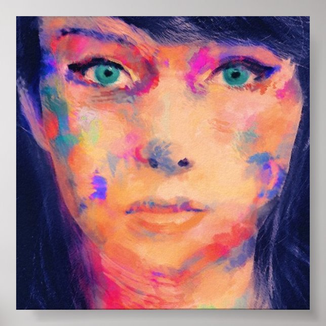 Colourful Girl Fine Art Print (Front)