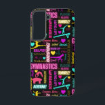 Colourful Girls Gymnastics Glossary Typography     Samsung Galaxy Case<br><div class="desc">Colourful Girls Gymnastics Glossary Typography design that is loaded with bright colour, delightful fonts, gymnast silhouettes on floor, balance beam, vault and bars. Features many common gymnastics words every gymnast will be familiar with. Also includes tiny doodle hearts, flowers and other small details to keep this design bursting with delight...</div>