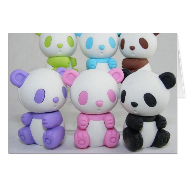colourful Girly Japanese Anime Kawaii Panda (Front Horizontal)