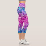 Colourful Girly Mermaid Glitter Scale Pattern Capri Leggings<br><div class="desc">This modern design features a colourful mermaid scale pattern in pink,  purple,  turquoise and blue with a touch of glitter for that added glamour #leggings #clothing #apparel #gifts #fitness #sports #fitnessapparel #fitnessclothing #fashion #fashionable #style #stylish #trendy #trending #mermaid</div>