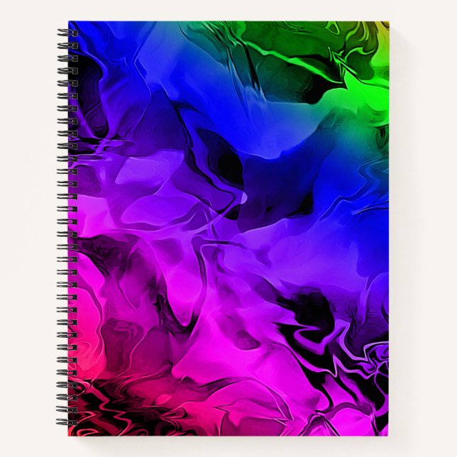 Colourful Girly Modern Chic Stylish  Notebook (Front)