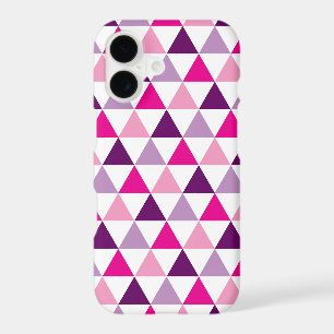 Colourful Girly Pink Purple Geometric Pattern