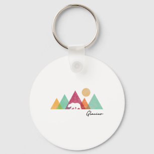 Colourful Glacier National Park Montana Women Men  Key Ring