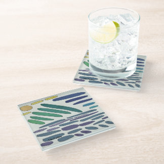 Colourful Glass Coaster