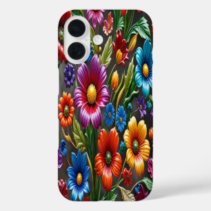 Colourful Glass Flowers #6 - iPhone 16 Cases