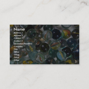 Colourful Glass marbles Business Card