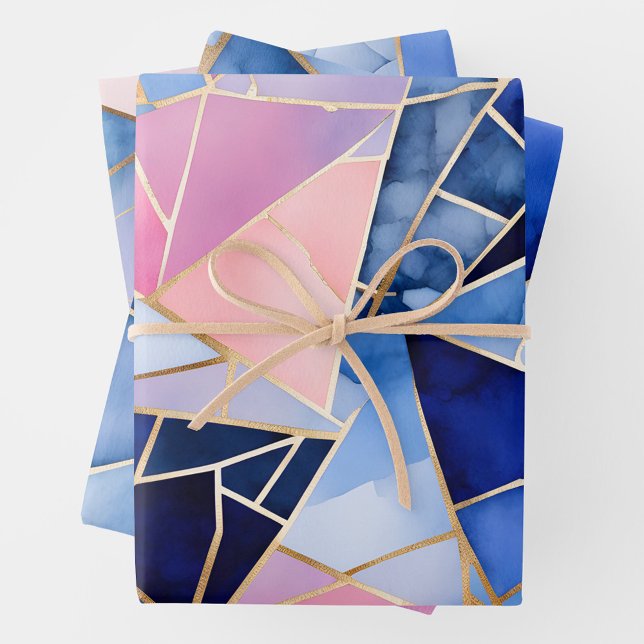 Colourful Glass Mosaic Art Wrapping Paper Sheets (Creator Uploaded)