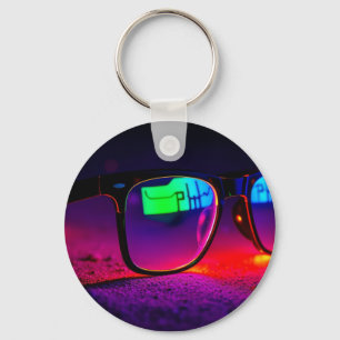 Colourful Glasses Key Ring