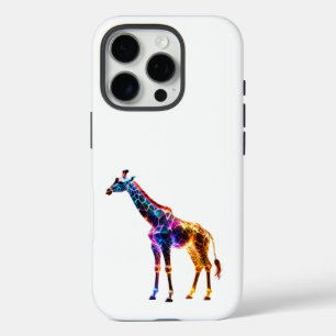 Colourful Glassy Giraffe iPhone 16 Pro Case