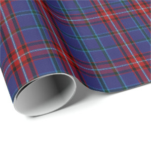 Colourful Glenn Clan Tartan Plaid Wrapping Paper
