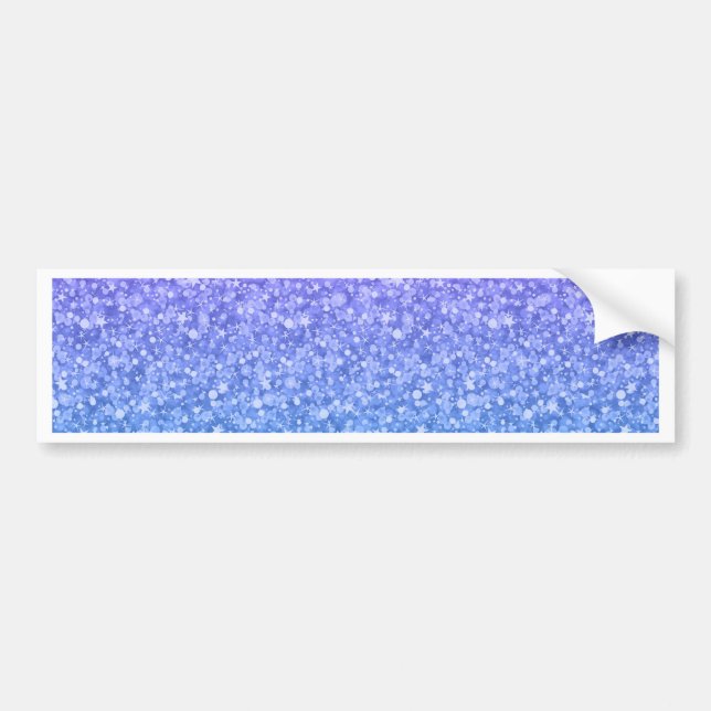 Colourful Glitter And Sparkles Pattern Bumper Sticker (Front)