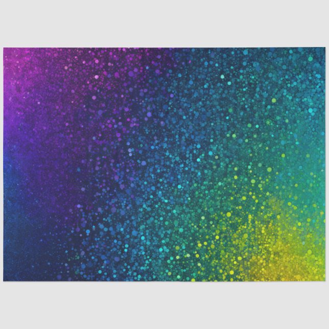 Colourful Glitter Art Tissue Paper (Front)