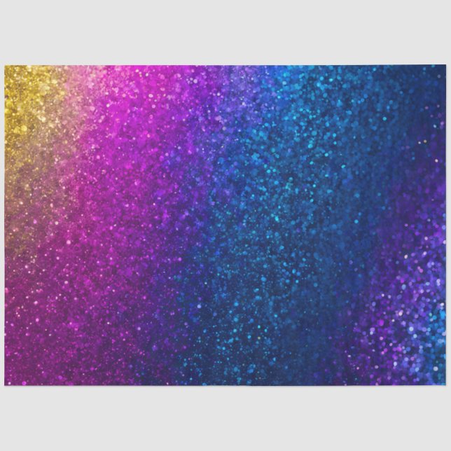 Colourful Glitter Art Tissue Paper (Front)