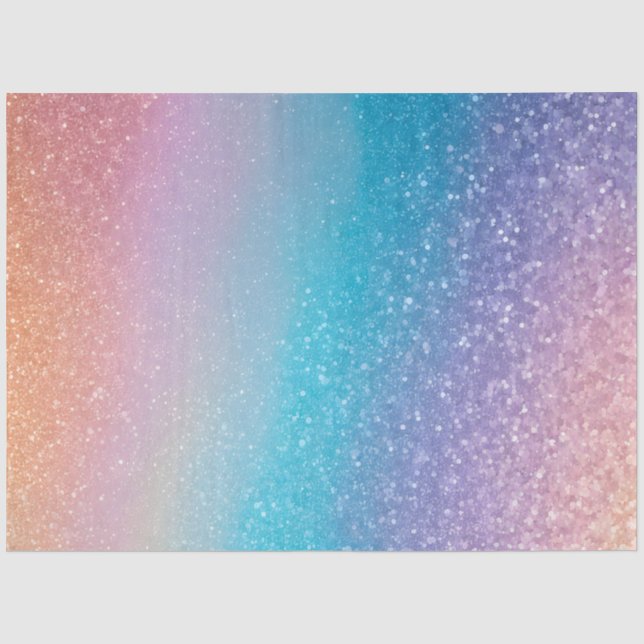 Colourful Glitter Art Tissue Paper (Front)