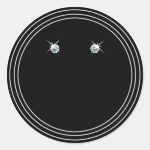 Colourful Glitter Product Labels Diamonds with Log