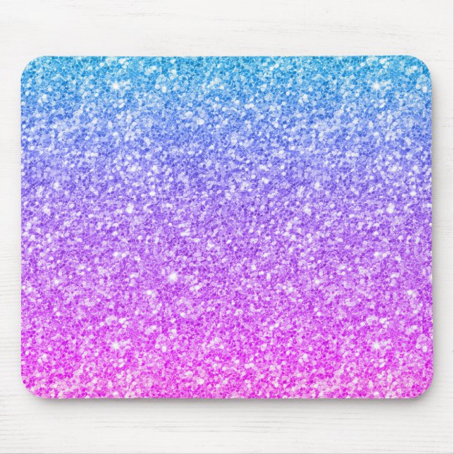 Colourful Glitter & Sparkles Modern Design Mouse Mat (Front)