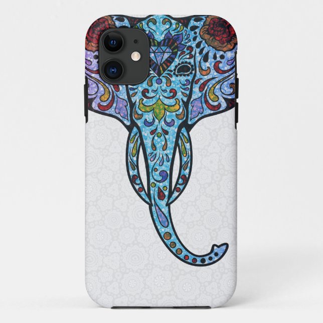 Colourful Glitter StellaRoot Peace Elephant Case-Mate iPhone Case (Back)