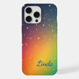 Colourful Glittering Particles iPhone 15 Pro Max Case