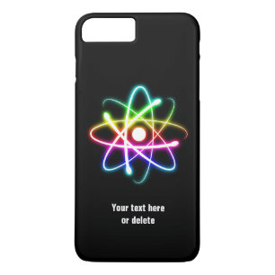 Colourful Glow Atom Symbol Science Gift iPhone 8 Plus/7 Plus Case