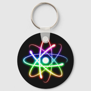 Colourful Glowing Atom - Keychains