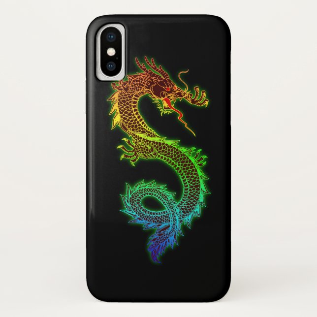 Colourful Glowing Dragon Case-Mate iPhone Case (Back)