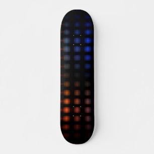 Colourful glowing lights skateboard