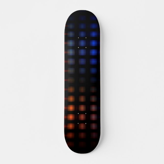 Colourful glowing lights skateboard (Front)