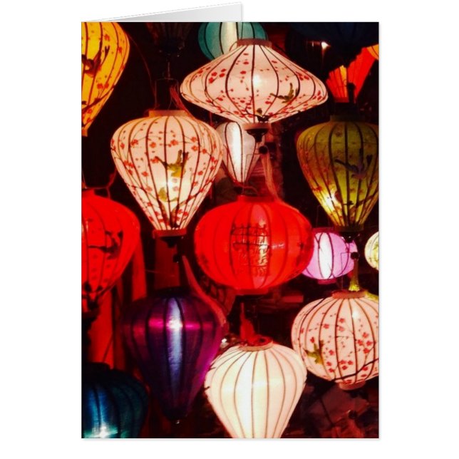 Colourful Glowing Ornate Lanterns (Front)