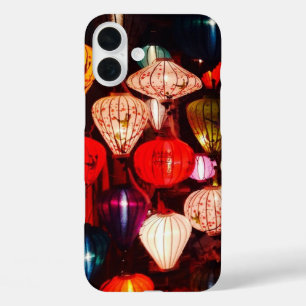 Colourful Glowing Ornate Lanterns iPhone 16 Plus Case