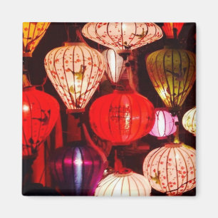 Colourful Glowing Ornate Lanterns Magnet